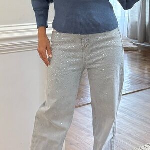 Fabulous diamond Studded Light Jeans